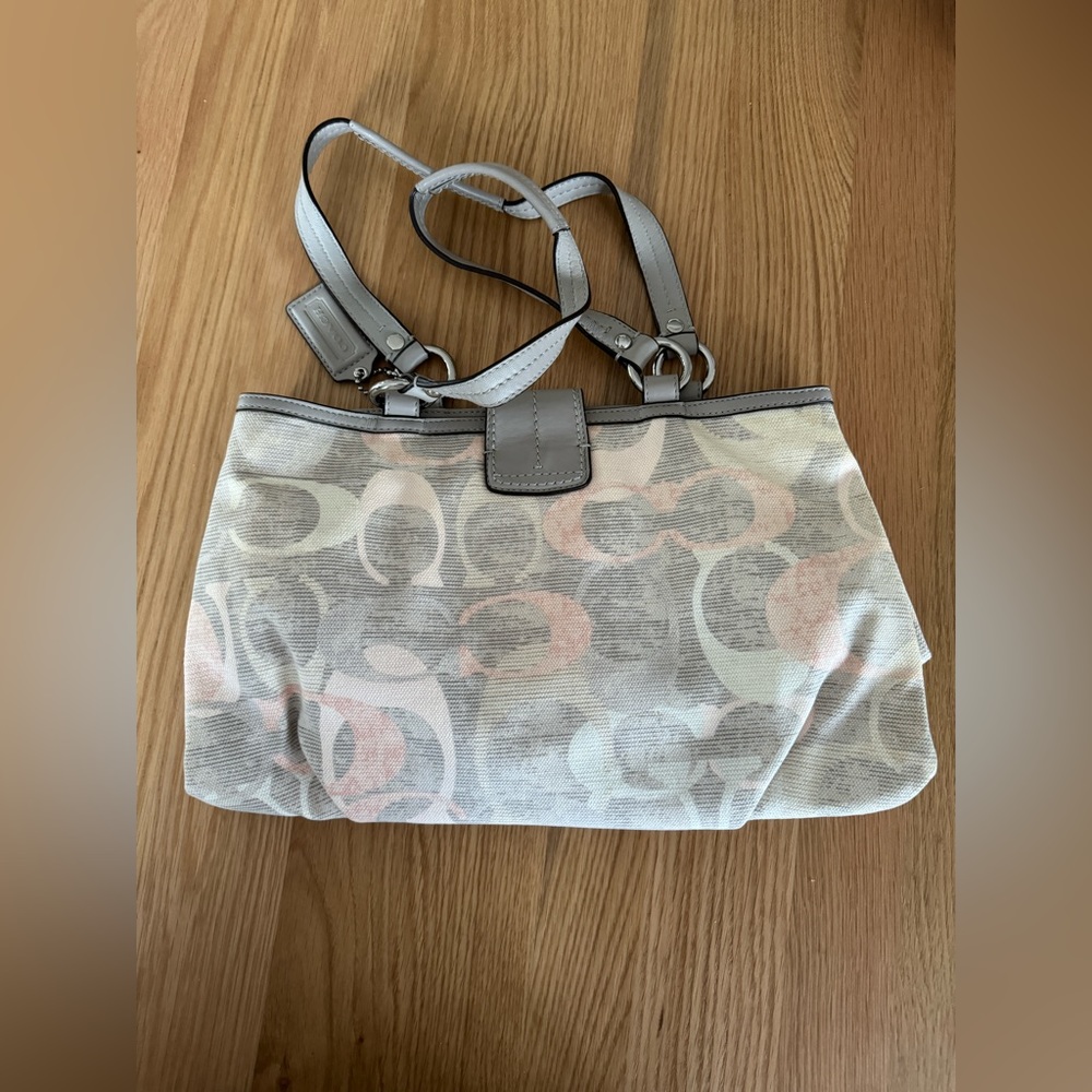Coach canvas shoulder bag